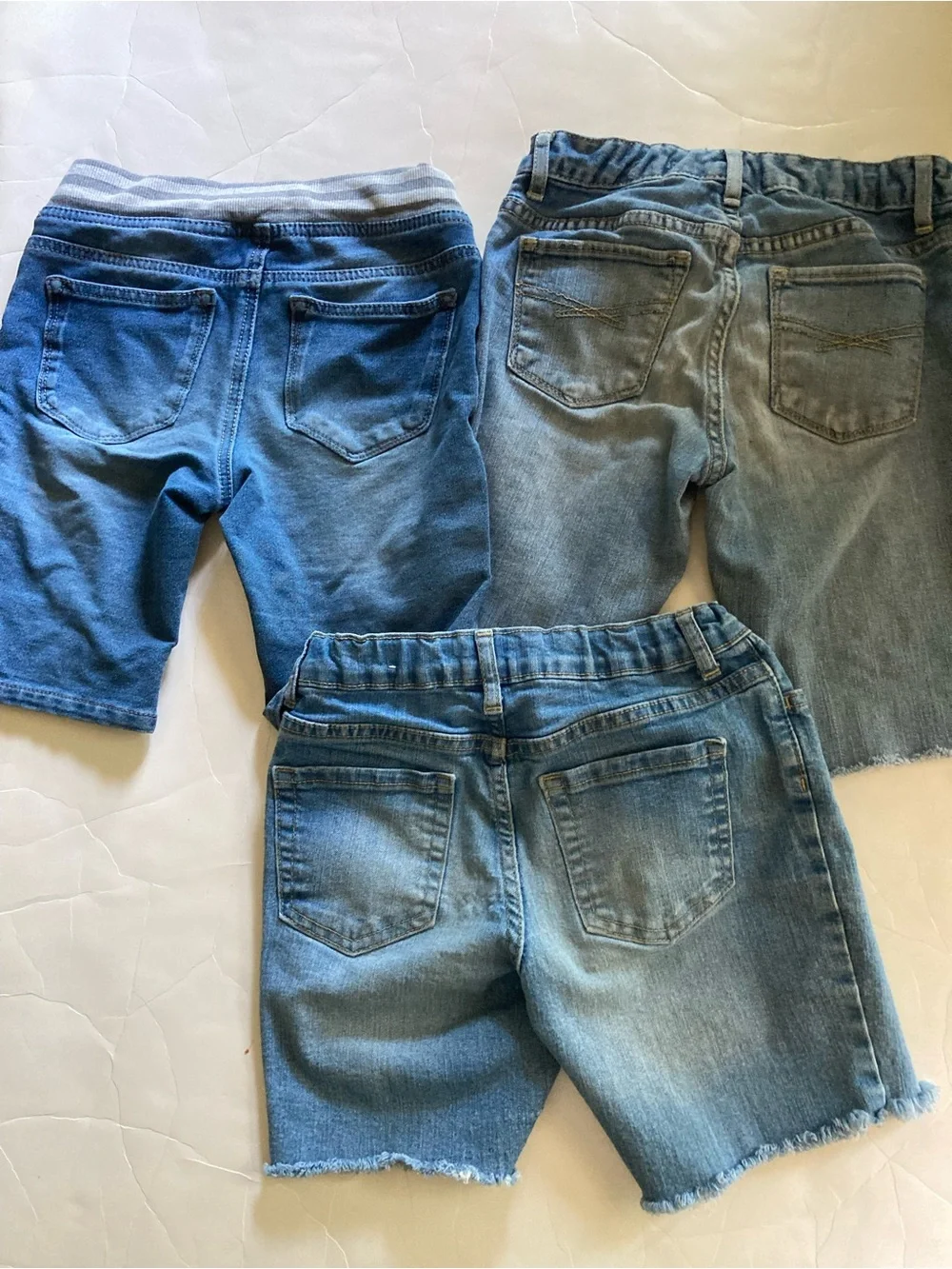 Girls size 8 denim cutoff shorts lot camp gap TCP